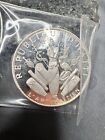 1969 Haiti Hatian Art Vintage Old French Silver Proof 25 Gourdes Coin I103459