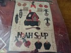 Vtg Bucilla Patchworks-easy Applique Project Kit-noah Soup 13 x17  41144