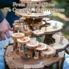 20 Pcs Natural Unfinished Wooden Circles Slices 2 7-3 1 In Tree Bark Wood Discs