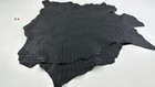Black  Crocodile Textured Embossed On Lamb Leather 2 Skins 10 sqf 0 7mm  c5524