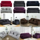 1 2 3 4 Seater Velvet Stretch Sofa Covers Soft Sofa Couch Protect Elastic Cover