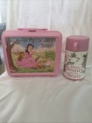 Rare Vintage Aladdin Disney Beauty   The Beast Pink Belle Lunch Box Complete 