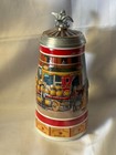 1890s Budweiser Barrel Wagon Rare Artist Signed Stein Cs524 Ceramarte 2004