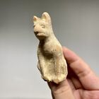 C19  Ancient Chinese Pottery Dog Of  Hunting Figure   Tang Dynasty                           