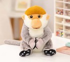 Proboscis Monkey Plush Toy 8  Stuffed Animal Toddler Doll Gift For Kids