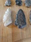 Lot Of 11 Arrowheads Stone From Estate Auction 