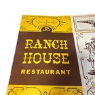 Vintage Jb Ranch House Restaurant Menu 1960s Western Cowboy Steakhouse Ephemera