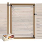 Frameless Adjustable Gate Kit With Anti-sag Design  Fits Openings 72  To 84