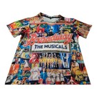Broadway The Musicals All Over Print Shirt Size Medium