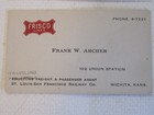 2 Vintage Frisco Lines Railroad Business Cards - St Louis San Francisco Railway