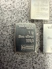 3x Valcambi Suisse 1 Gram  999 Fine Silver Bars  Lot Of Three - Free Shipping