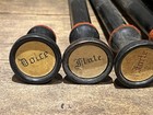 Vintage Organ Stops Pulls Black Lot Of 13 Pieces Wood Antique Music Vtg  read 