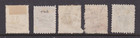 South Australia 1891-96 2d Orange Qv O s  Overprint Types X5 Used  sh84 