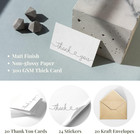 Thank You Cards With Kraft Envelopes And Stickers  Bulk Pack Of 20  4x6 Inch Pro
