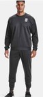 New Under Armour Mens M Black Heather Medium Long Sleeve Shirt Logo 1359028