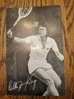 Tennis Legend Billie Jean King Autographed 6x8  B w Photo Postcard
