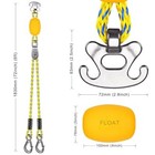 Heavy Duty Boat Tow Harness For Tubing  Boat Tow Rope With Stainless St