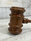 Vintage Wood Gavel Judge Auctioneer Wooden Not Engraved 10  Used As-is