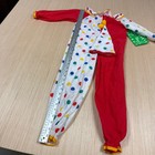 Vintage 70s 80s Clown Costume Pajamas Kids Size 5 Hat Candlesticks Union Made