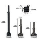 4 Pack Smoothing Pneumatic Air Hammer Bits Air Chisel Bits Tool Set With Spring