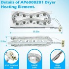 3387747 Heating Element Fuse Dryer Thermostat Kit For Whirlpool Kenmore 90series