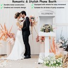 Audio Guest Book Phone Booth Stand With Wheels Telephone Booth For Wedding Party