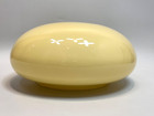 Antique Art Deco Bohemian Loetz Cased Cream Glass Lamp Shade Light Disc