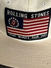 Vtg Rolling Stones 1989 Steel Wheels Tour Band Baseball Snapback Hat - Free Ship