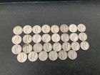 Lot Of 30 - Mercury Dimes Circulated 90  Silver Coins  Free Shipping