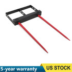 49  Hay Spear Bale Spear 3000lbs Skid Steer Loader Tractor Bucket Attachment