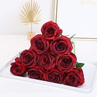 Artificial Flowers Silk Roses Real Touch Bridal Wedding Bouquet For Home Garden