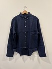 Nwt Polo Ralph Lauren Men s Classic-fit 100  Linen Shirt Longsleeve Navy Size L