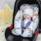 2 In 1 Infant Car Seat Insert  Car Seat Head Support Baby Girls Boys  Soft Newbo