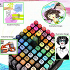 1 Set 36pcs-color Double-head Art Markers     Quick-drying Dual Tip Pens - New