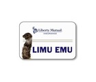 Limu Emu   Doug Set Of 2 Name Badge Props Halloween Cosplay Pin Backs