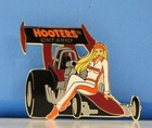 Hooters Sexy Blonde Girl Drag Race Racing Car Ontario Lapel Pin