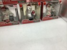 New 5 Coca-cola Mini Blown Glass Ornaments Bear Snowman Coke Glass Santa