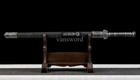 Hand Forged 1095 High Carbon Steel Black Chinese Jian        Sword Full Tang Sharp 