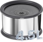 4 5l Large Dog Water Bowl stainless Steel Spill Proof Slow Pet Water Feeder Cat