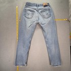 Vtg Levis 501 Jeans Mens Light Wash Blue Straight Button Fly Usa Fits 31x30