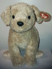 Ty Classic Plush Toffee The Tan Brown Puppy Dog 14  New Mwmts Stuffed Animal Toy