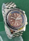 Vintage Ricoh World Time Gmt Automatic Day date Recently Service Men s Watch