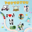 Funny Golf Stickers 100pcs cool Sport For Colorful 