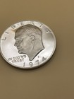 1974 S Eisenhower Dollar 90  Silver Bu Proof Dcam Us Mint Genuine Marked 69 Wow