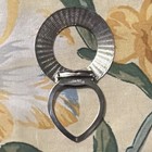 Vintage Silver Tone Geometric Circle Openwork Brooch Pin  No Stone