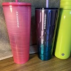 Lot Of 5 Starbucks 24 Oz Venti Cold Cup  Studded And Regular Tumblers Plus 20oz 