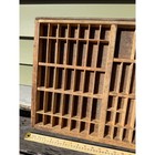 Vintage Hamilton Wood Printers Tray Type Set Shadow Box Display Drawer 32in