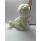 Vintage White Plush Cat Blue Eyes Pink Bow Wal-mart Stores Inc Stuffed Animal 8 