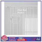 Miulee White Sheer Curtains 2 Panels 54 X 84 Inch Voile Window Drapes Bedroom