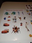 Disney Pixar Movie Rewards Sticker Lot Movie Club Character Stickers 21 Sheets